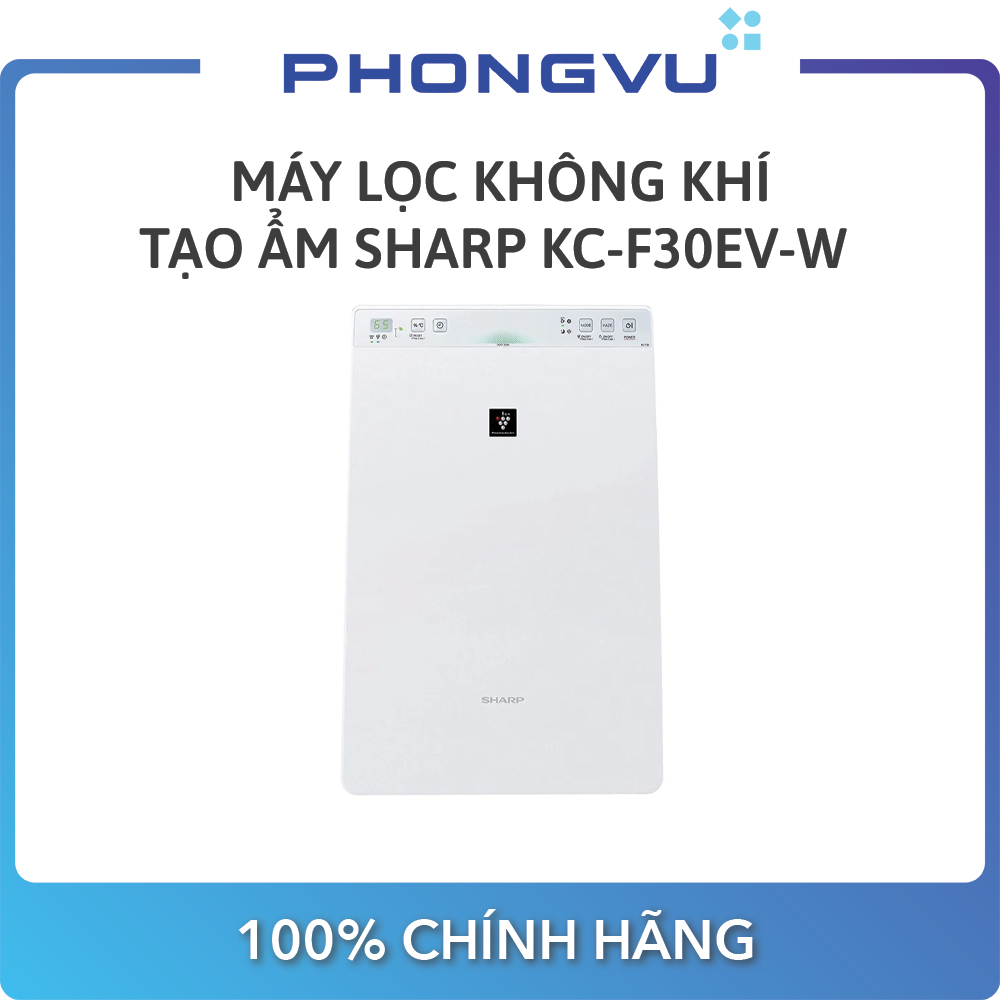 Máy lọc không khí tạo ẩm Sharp KC-F30EV-W - Bảo hành 12 tháng