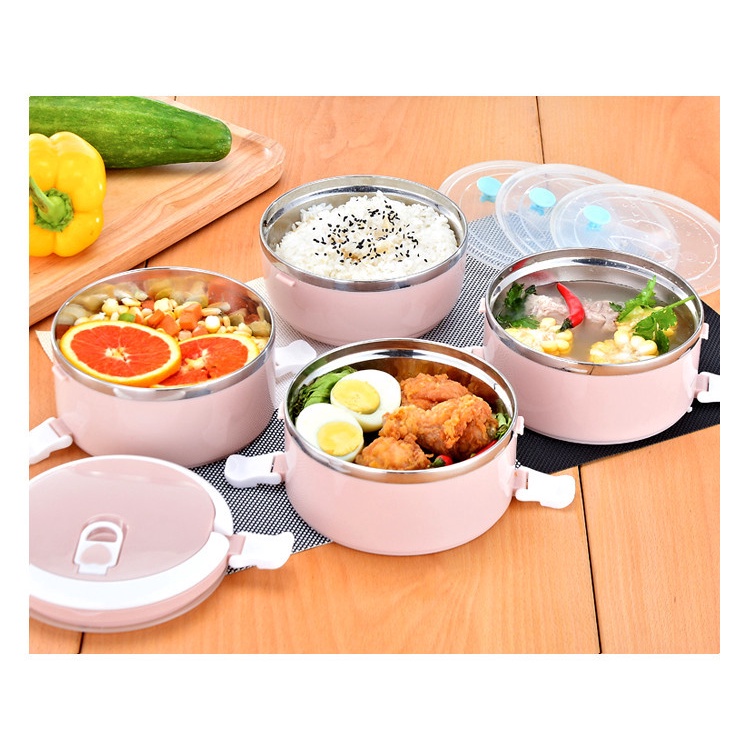 Cặp lồng cơm giữ nhiệt 4 tầng - hộp đựng cơm lõi inox