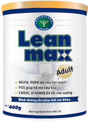 [HCM]SỮA LEAN MAX Adult 400g ( Dinh dưỡng bổ sung cho người thiếu hụt vi chất)