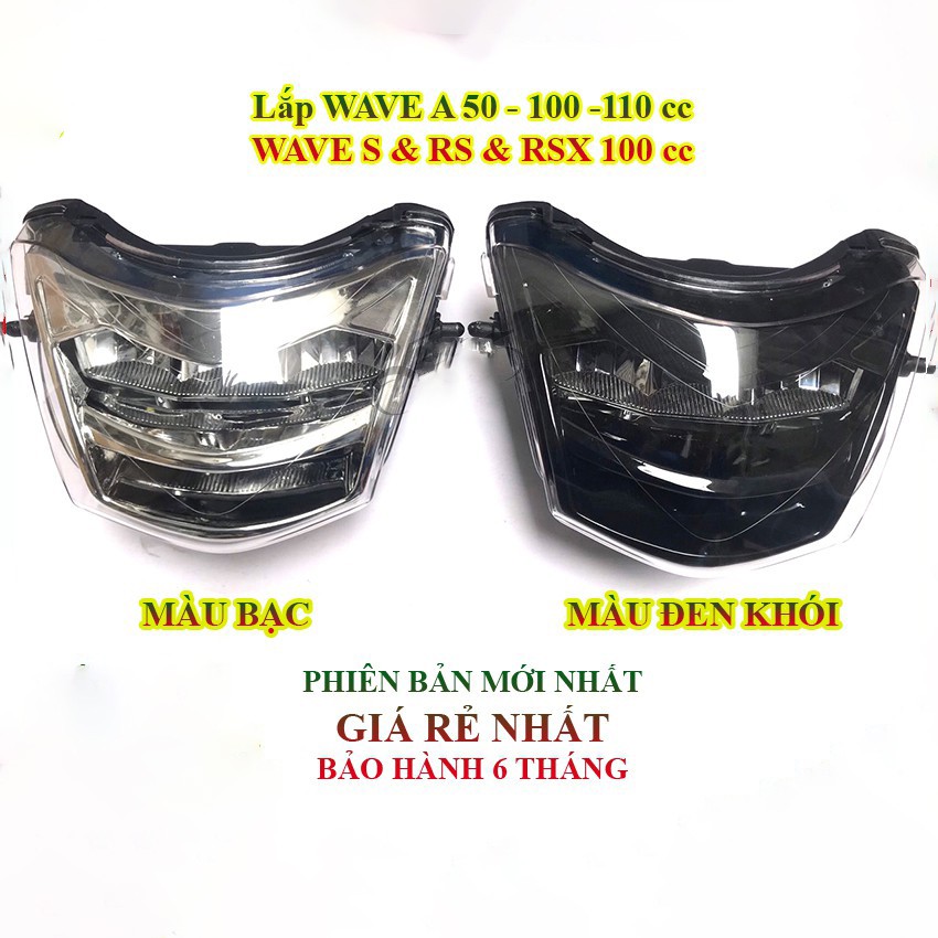 Đèn pha zhipat 2 tầng 1:1 đủ màu cho các dòng xe wave