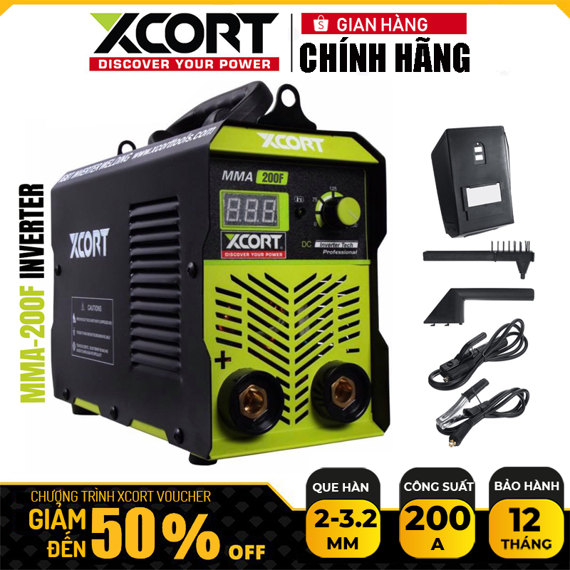 MÁY HÀN ĐIỆN TỬ-MÁY HÀN ĐIỆN TỬ MMA-200F+ XCORT INVERTER [CHÍNH HÃNG]