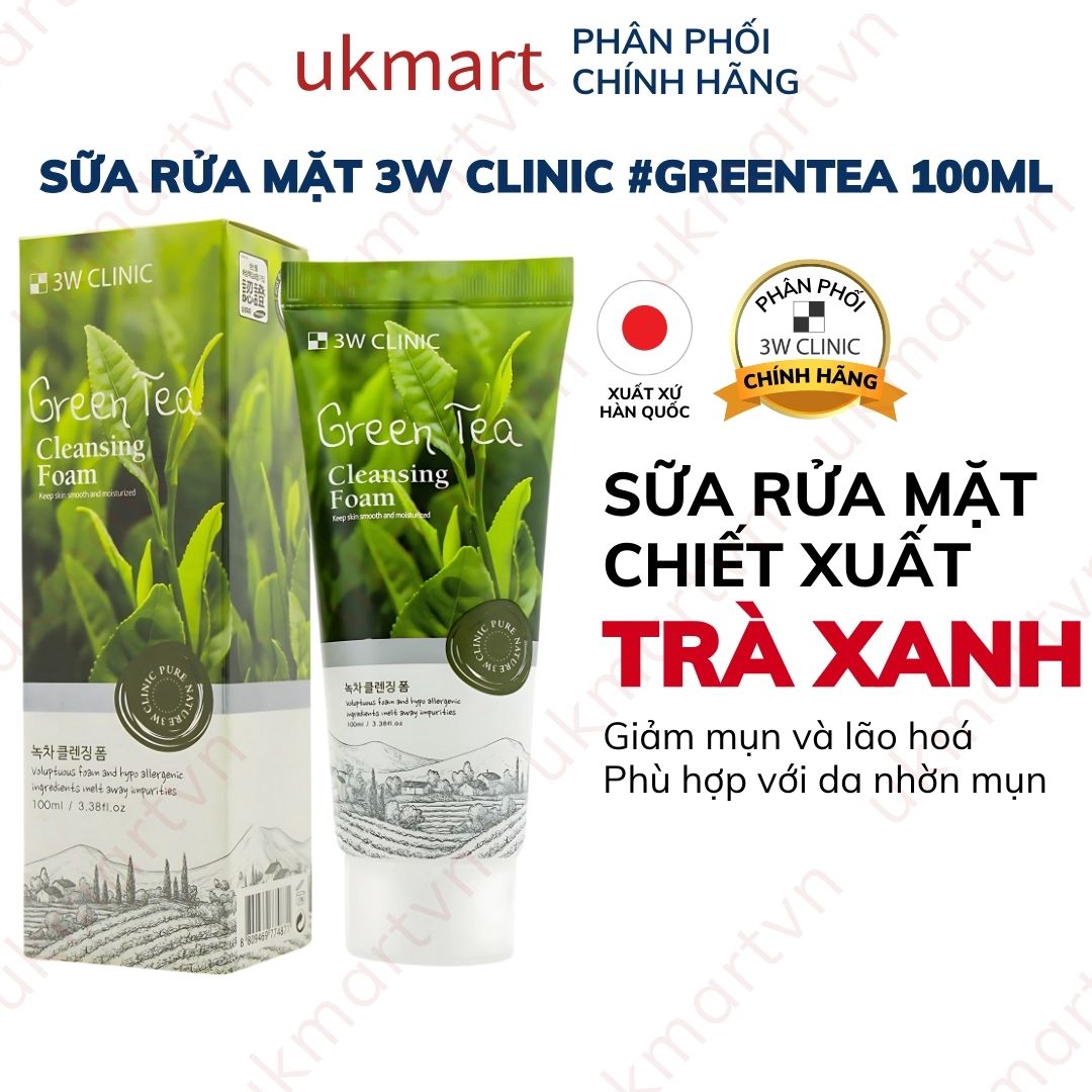 Sữa Rửa Mặt 3W Clinic Hàn Quốc 100ml Chiết Xuất Thiên Nhiên Giúp Làm Sạch, Trắng Da, Giảm Dầu Mụn - 5