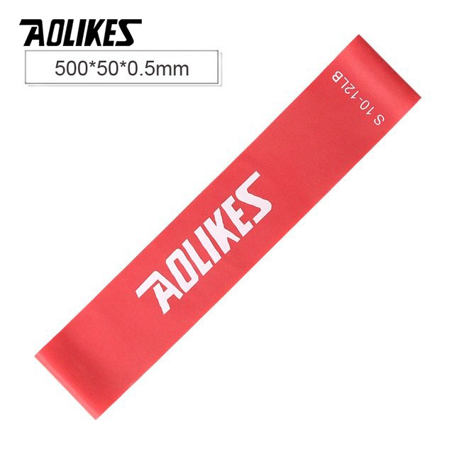 Dây Kháng Lực, Bộ 6 Dây Mini Band Cao Su Kháng Lực Tập Gym Chân Mông Aolikes AL3601