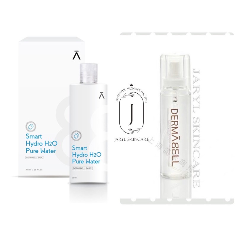 Xịt khoáng dưỡng ẩm da dermabell smart hydro h2o pure water - combo 350ml và 100ml