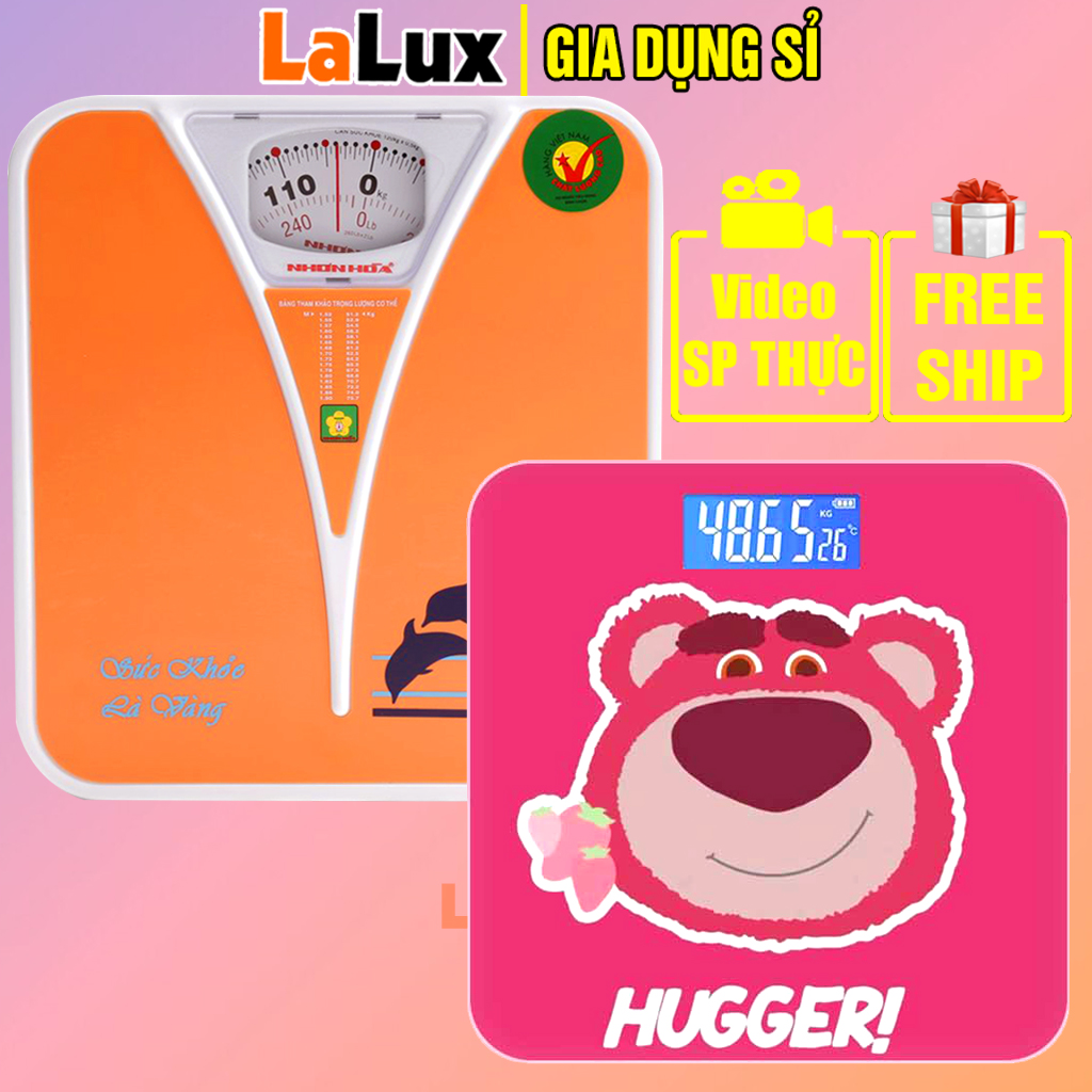 Cân Sức Khỏe NHƠN HOÀ 120Kg , Cân Điện Sức Khỏe Điện Tử KHÁCH CHỌN MẪU - Cân Nhơn Hòa , Cân Điện Tử Sức Khỏe - Gia Dụng LALUX