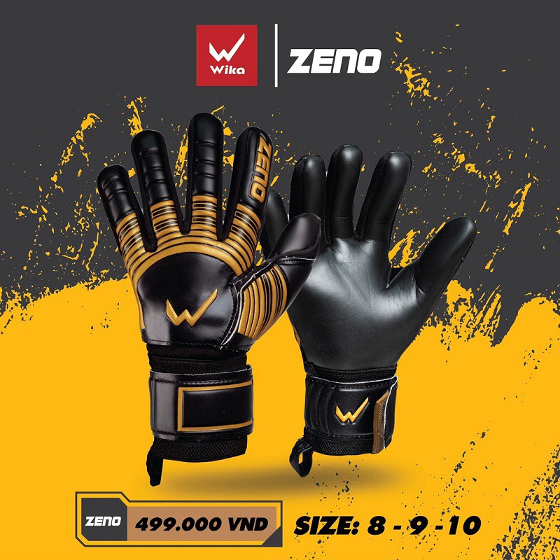 Găng tay thủ môn wika zeno, bao tay thủ môn quan văn chuẩn chính hãng full size 8 9 10