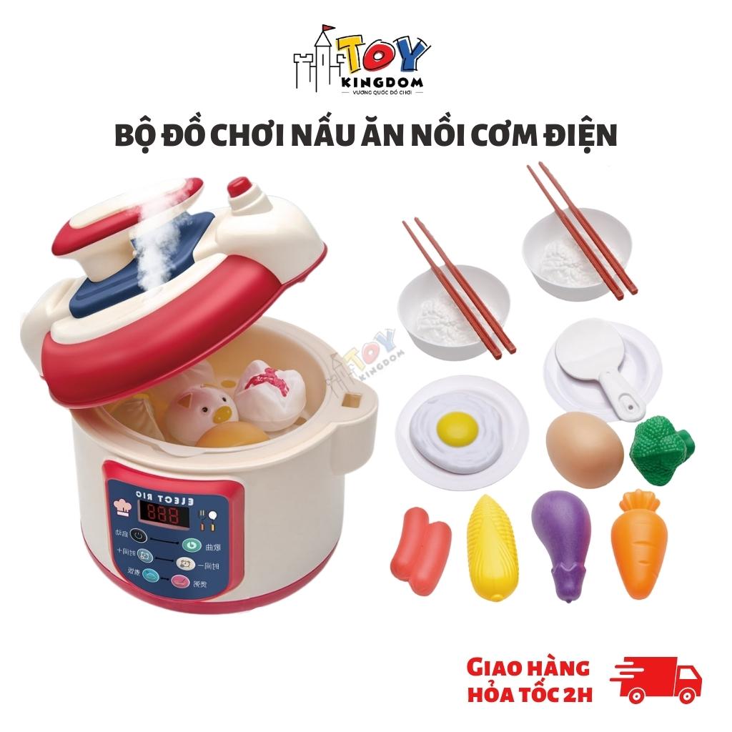 Bộ Đồ Chơi Nấu Ăn Nồi Cơm Điện Có Bốc Hơi , Phát Âm Thanh