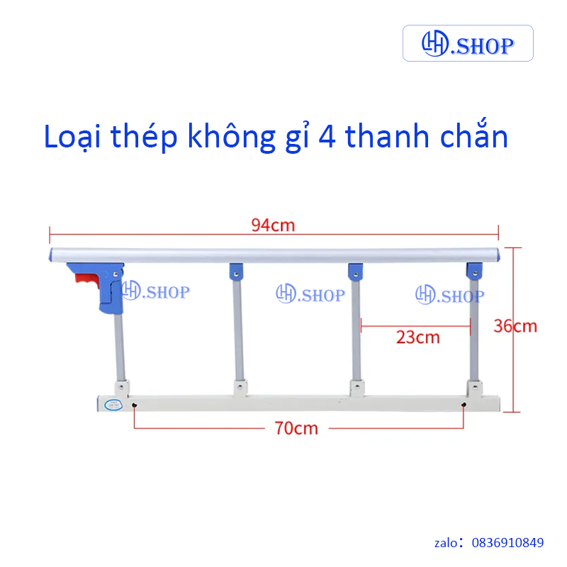 【Thanh chắn giường】Loại hợp kim nhôm chống rơi cho người già và trẻ em Lan can bệnh viện