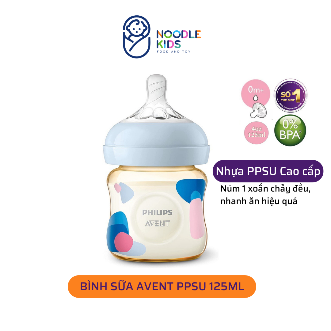 Bình sữa Philips Avent PPSU thiết kế tự nhiên 125ml