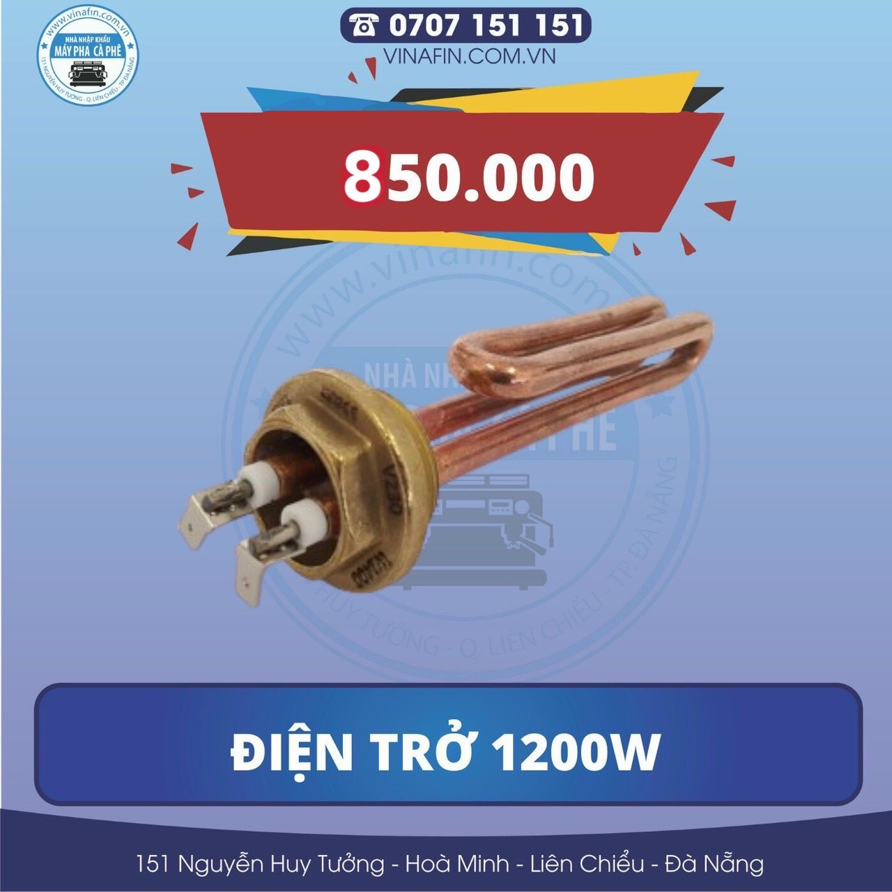 Điện Trở Máy Pha Cà Phê Nuova Oscar 220V 1200W - Nhập Khẩu Trực Tiếp Từ Ý 100%