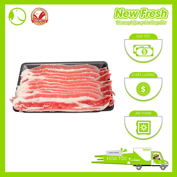 [HỎA TỐC HCM] Ba Chỉ Bò Mỹ Cắt Trải Nhúng Lẩu - Khay 1Kg   | Thịt nguội Mỹ, tươi ngon, chất lượng cao, an toàn vệ sinh, giao hàng nhanh chóng.