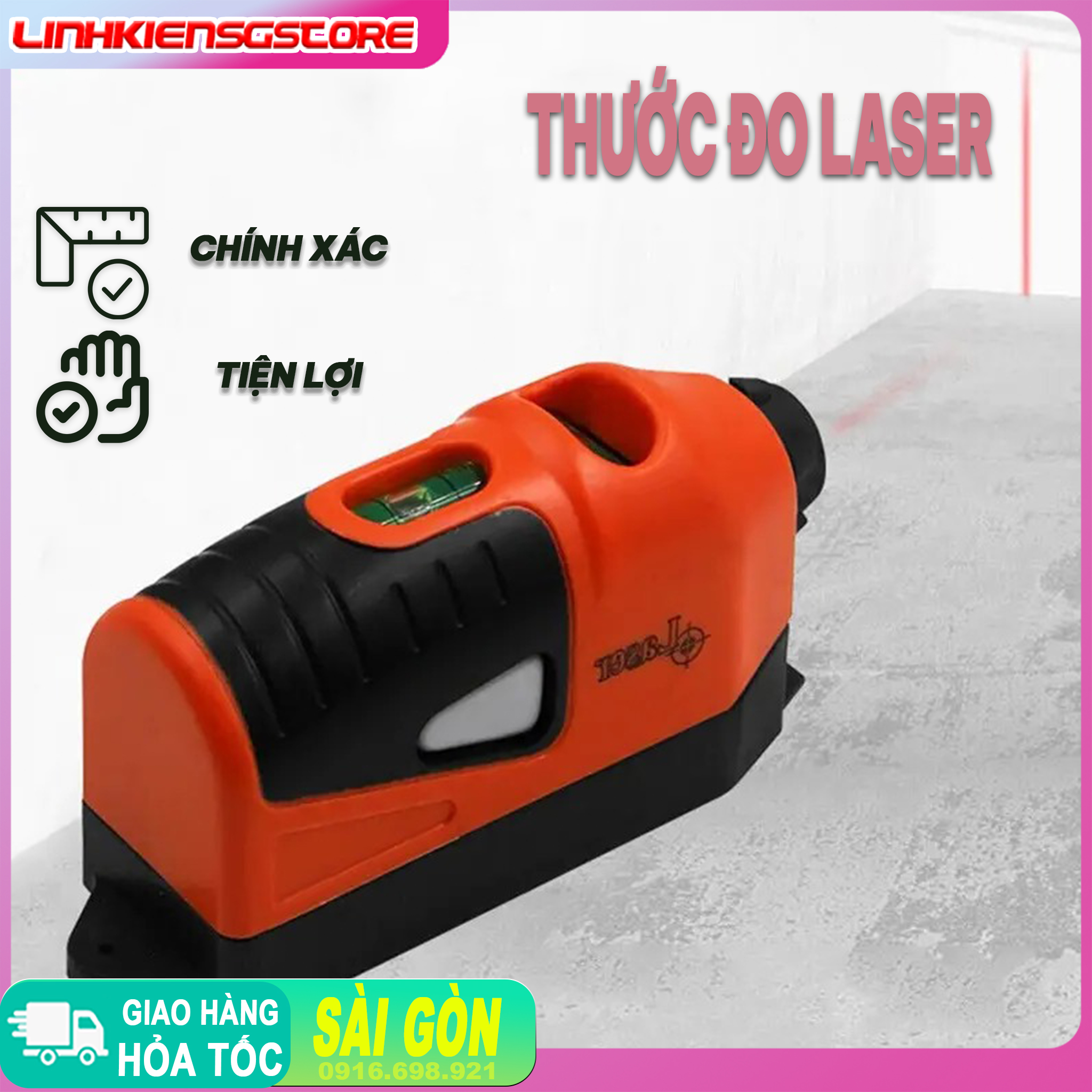 Thước Laser Máy Đo Khoảng Cách Tia Laze Đường Thẳng Chính Xác Dụng Cụ Lazer Xây Dựng Đo Đạc Sữa Chữa