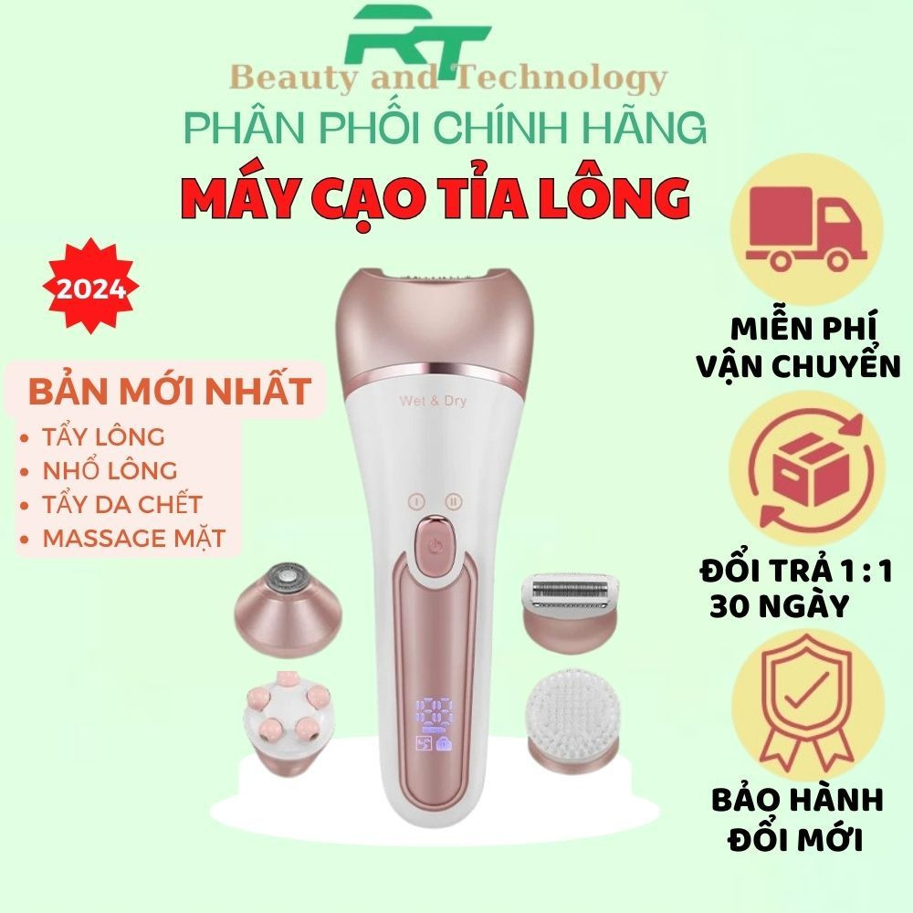 Máy cạo tỉa lông chính hãng ENZO tẩy lông, nhổ lông, tẩy da chết, mat-xa mặt, Bảo hành 5 năm đổi mới