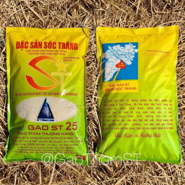 Gạo st25 đặc sản sóc trăng