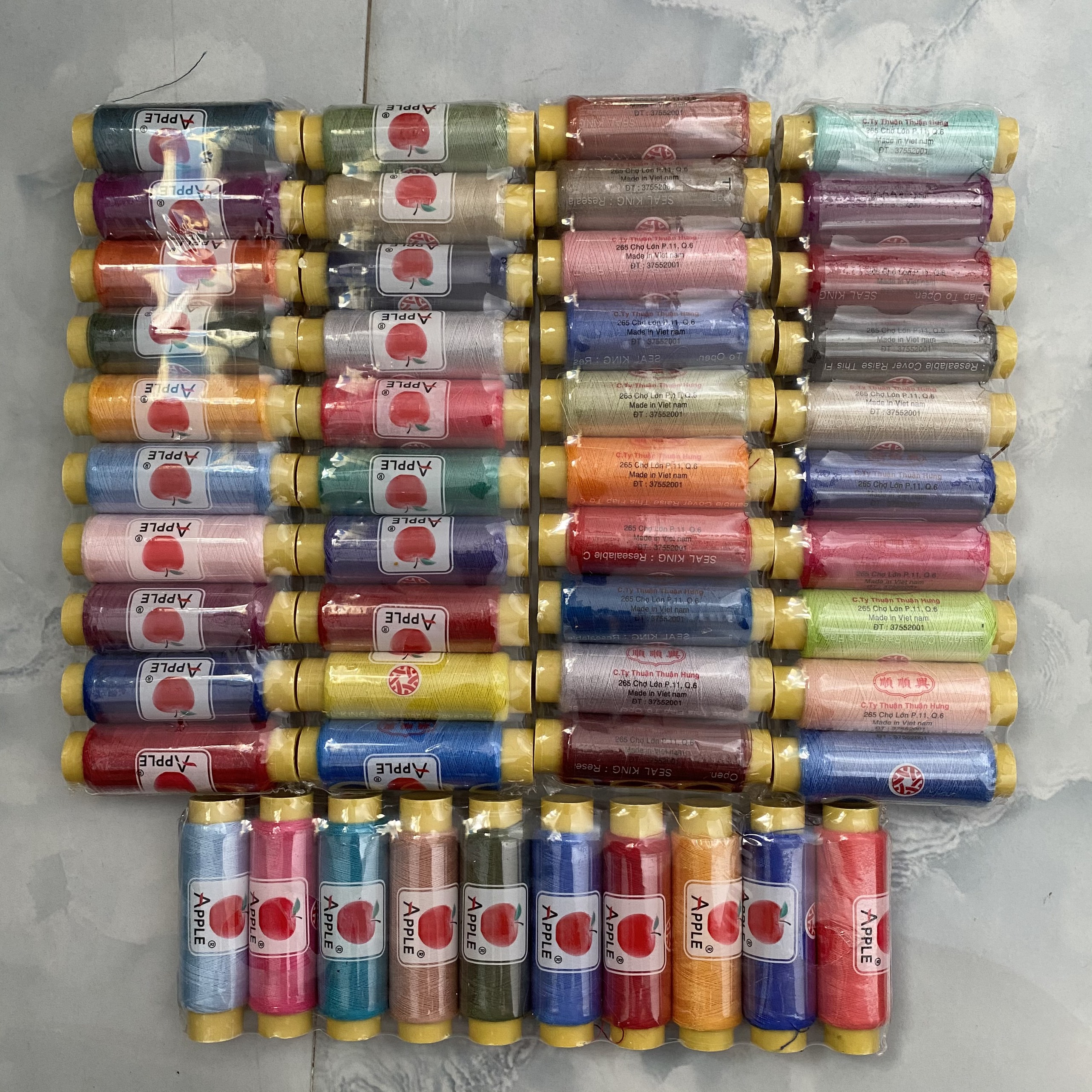 Lốc chỉ khâu tay 10 màu ngẫu nhiên