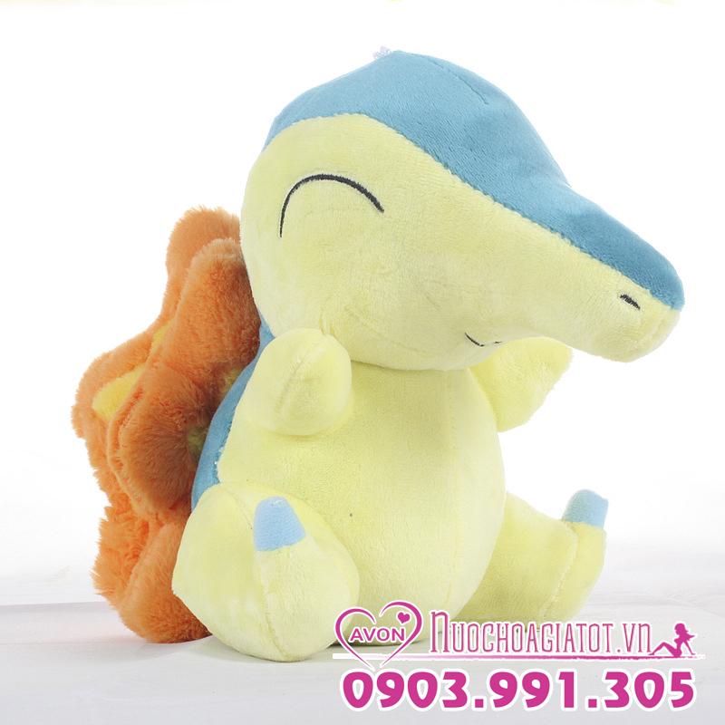 [HCM]TẶNG TÚI QUÀ - GẤU BÔNG POKEMON CHUỘT LỬA CYNDAQUIL HINOARASHI 20CM