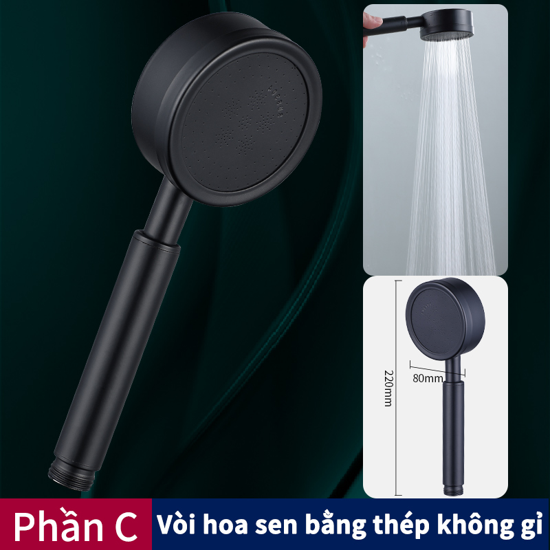 Đầu Vòi Hoa Sen Phòng Tắm Bằng Thép Không Gỉ 304 Chất Lượng Cao, Đầu Vòi Hoa Sen Cách Nhiệt Phòng Tắm Tiết Kiệm Nước Áp Lực