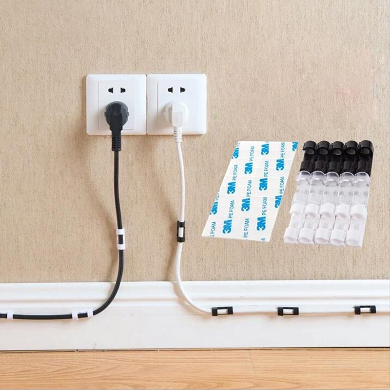 Bộ 16 nút kẹp dây điện, dây cáp loại to (40mmx 15mm)