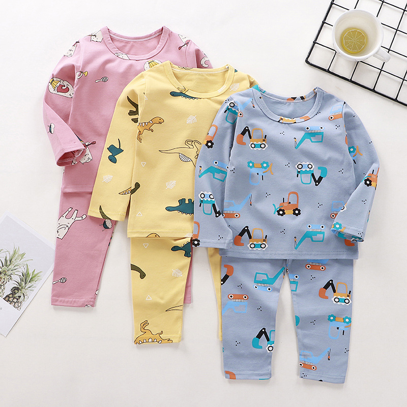Bộ quần áo dài tay thu đông cotton cho bé trai,gái từ 6-23kg
