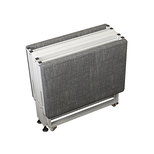 GIƯỜNG GẤP DI ĐỘNG MB9837 GIƯỜNG ĐƠN GẤP GỌN 4 MIẾNG CÓ BÁNH XE ĐÊM MÚT DÀY 7CM BỌC VẢI SỢI