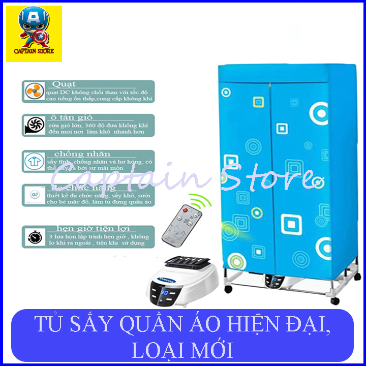 [Hoàn tiền 6%] TỦ SẤY QUẦN ÁO THÔNG MINH, THẾ HỆ MỚI, HIỆN ĐẠI, TIỆN DỤNG CHO MỌI NHÀ