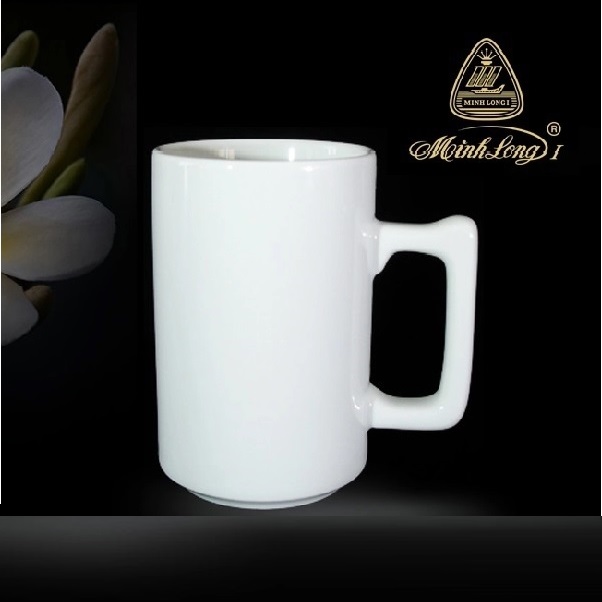 Ly sứ trắng Minh Long 520ml - ly sứ trắng minh long