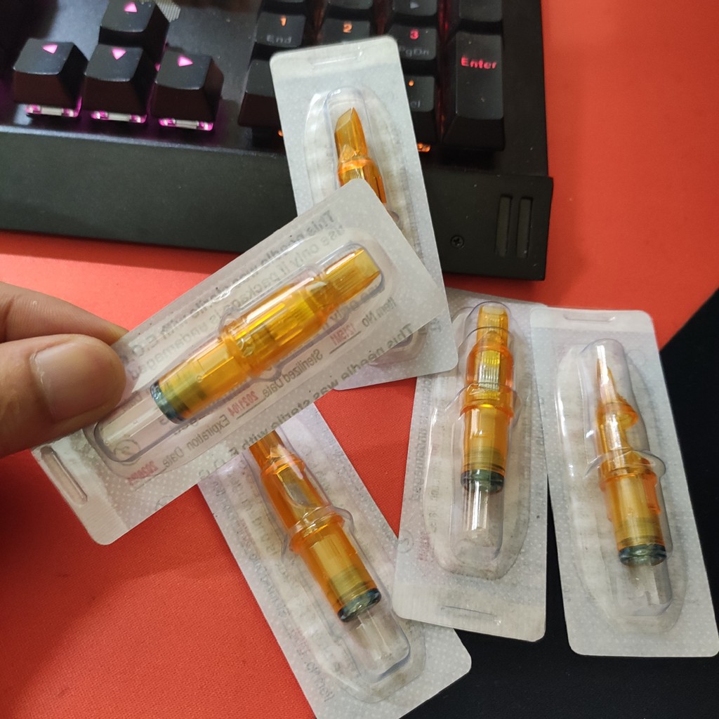 Vỉ 5 kim Pen 13RM Yellow Dragonfly đánh bóng