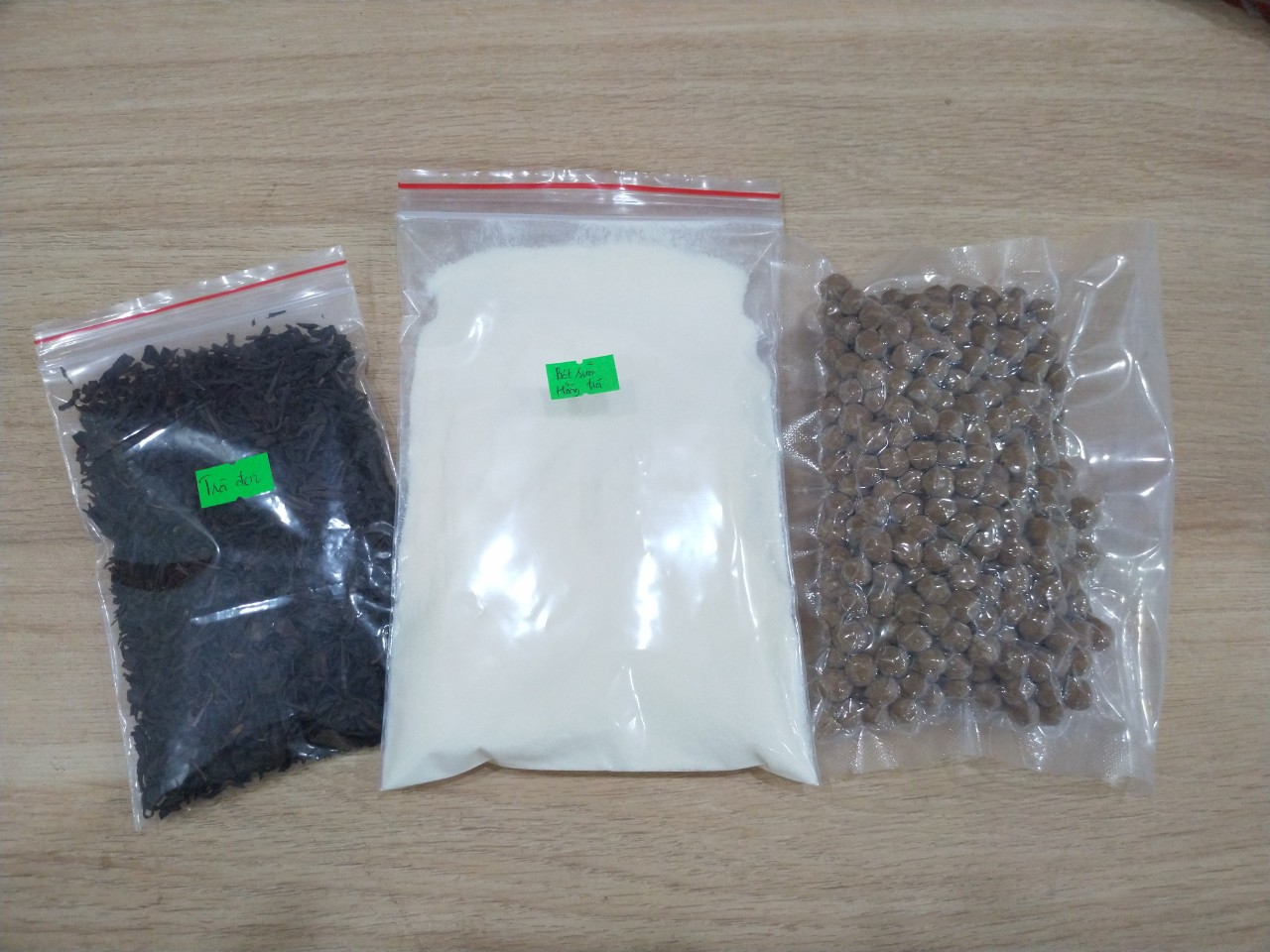 Sét 3 nguyên liệu pha trà sữa truyền thống kèm hướng dẫn pha chi tiết