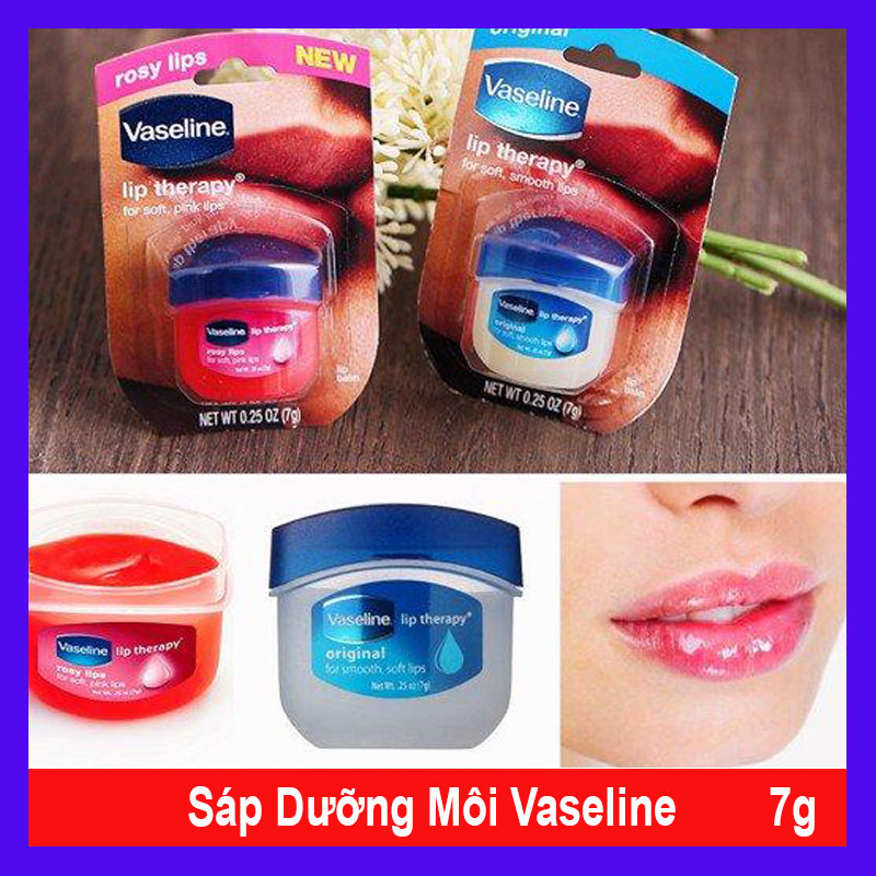 Son dưỡng môi Vaseline Rosy Lips Therapy 7g