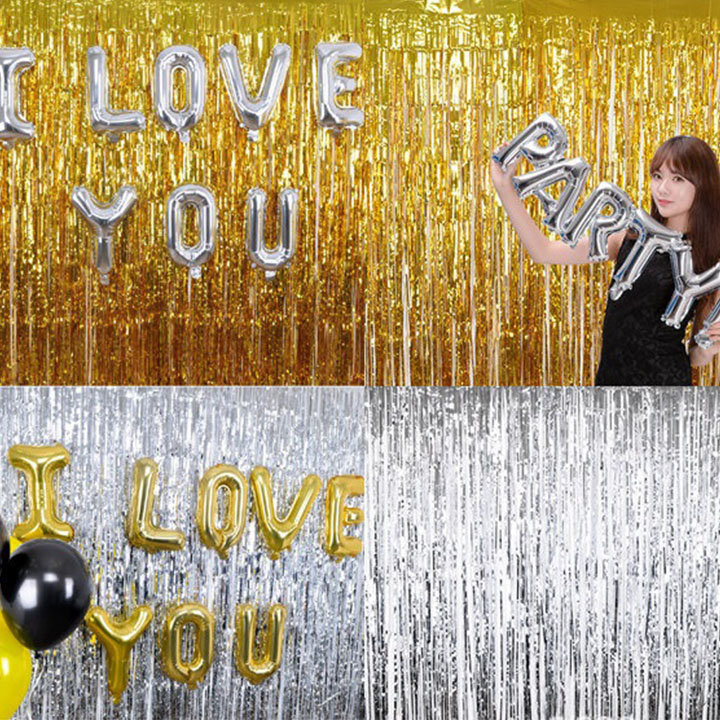 Rèm kim tuyến trang trí sinh nhật - Bộ nền background - Phụ kiện trang trí thôi nôi đầy tháng sinh nhật bé trai bé gái - Happy birthday - Sét trang trí sinh nhật cho bé - 14/2 8/3 20/10 - Lễ kỷ niệm khai trương tiệc lễ hội