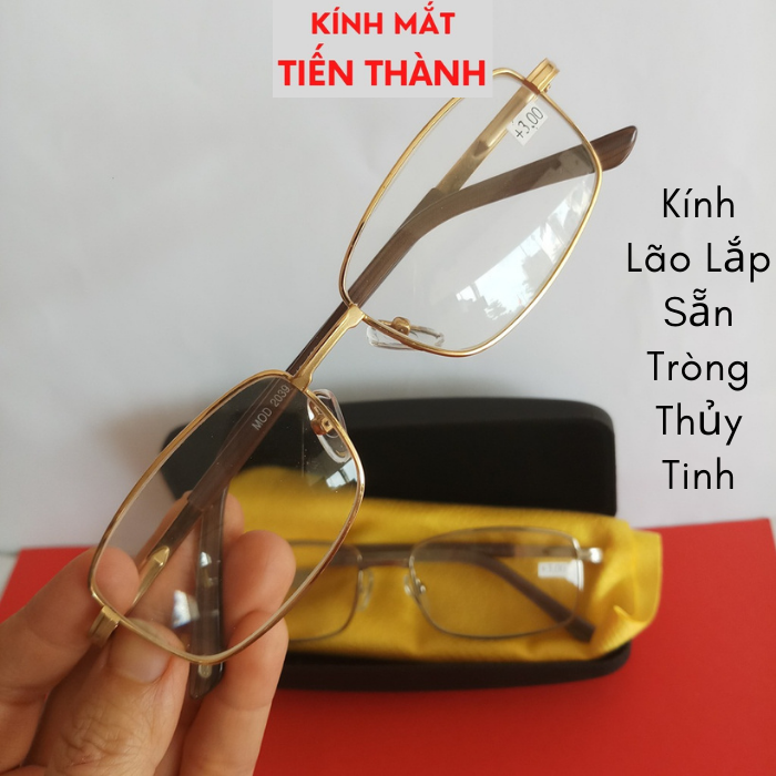 Kính Lão Lắp Sẵn Tròng Thủy Tinh - Kính Mắt Tiến Thành
