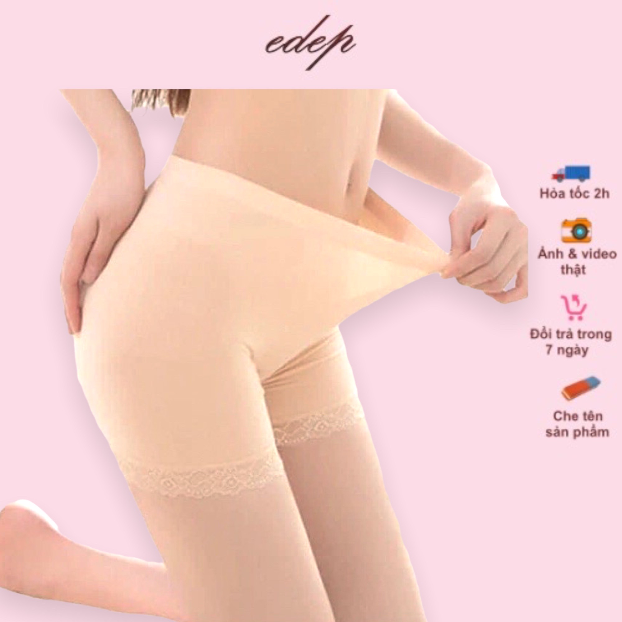 Quần mặc trong váy cotton.