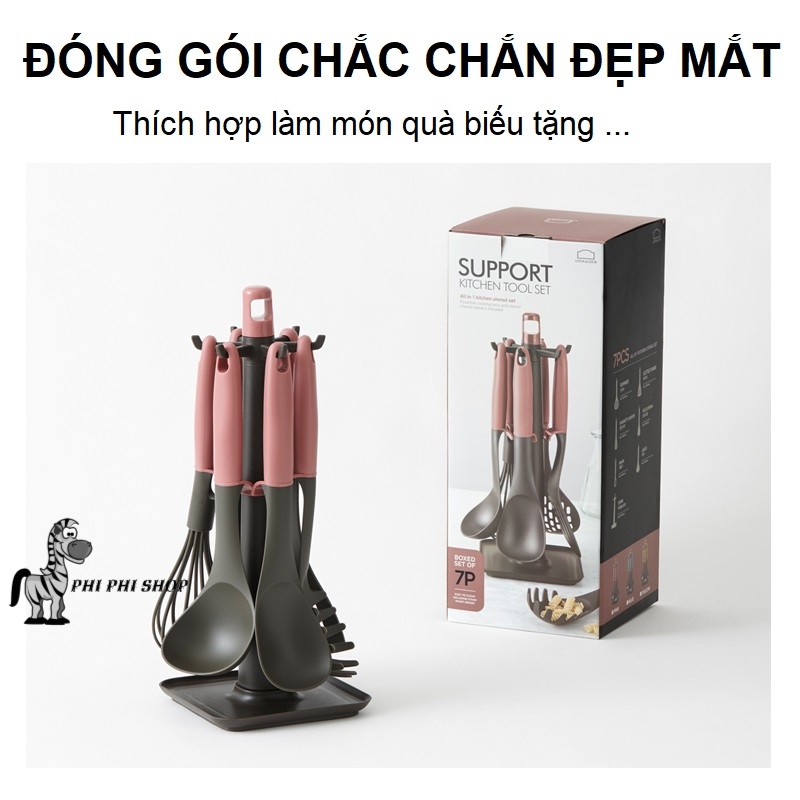 Bộ dụng cụ nhà bếp 7 món lock&lock llt024
