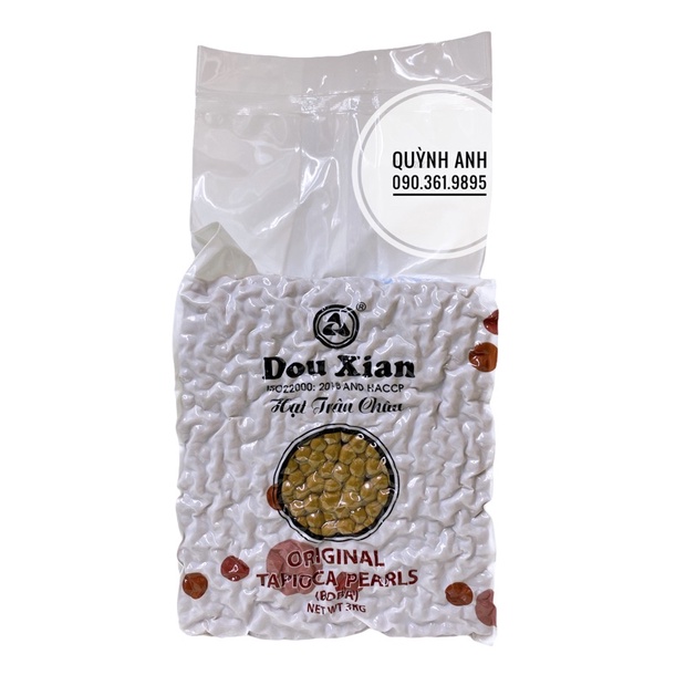 Trân châu đường đen/ hoàng kim/ trắng dou xian gói 3kg