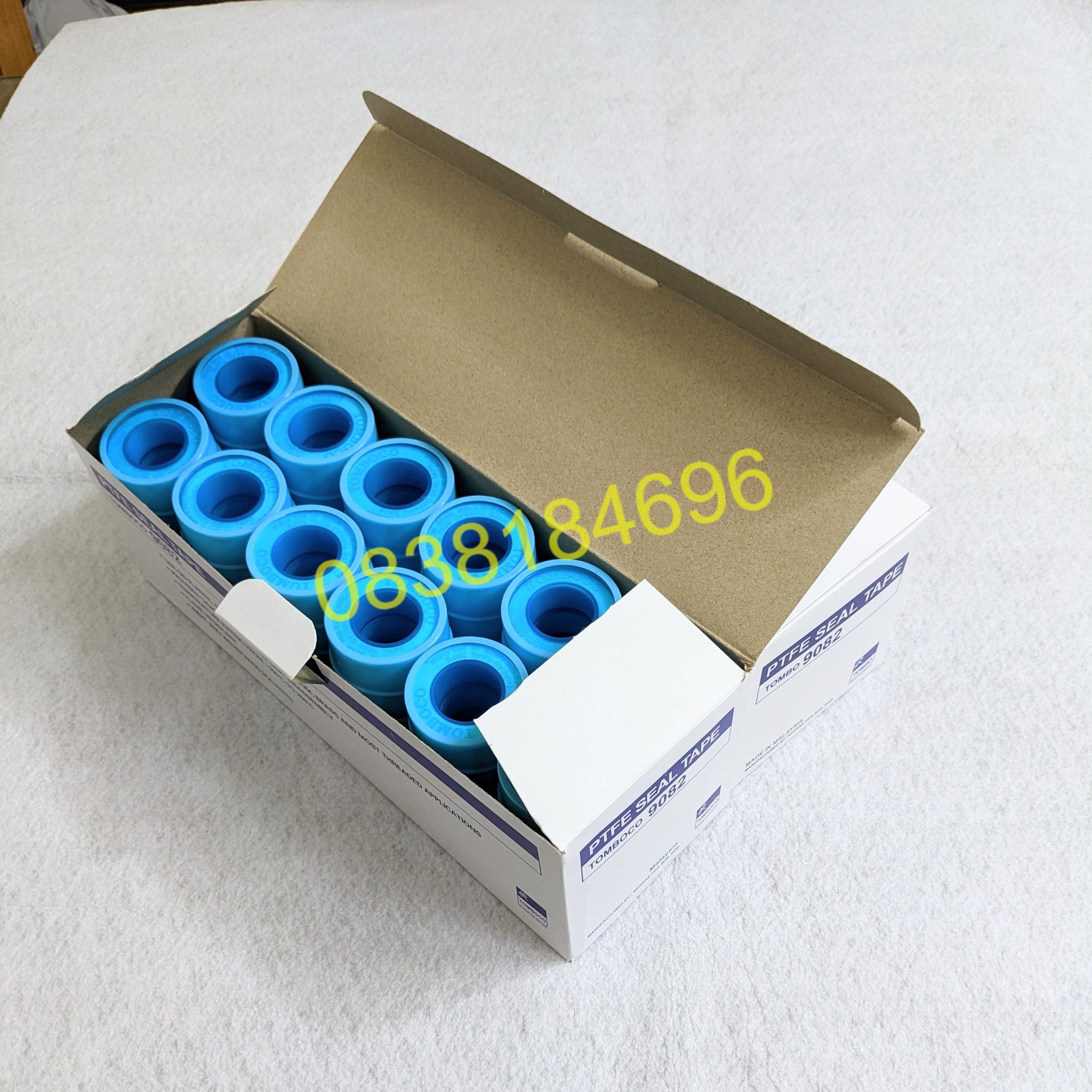 Combo 10 cuộn keo lụa vặn ren vòi nước ren ống cao cấp (Cao su non băng tan) bĂNG tAN XANH TOMBO TOMBOCO mới