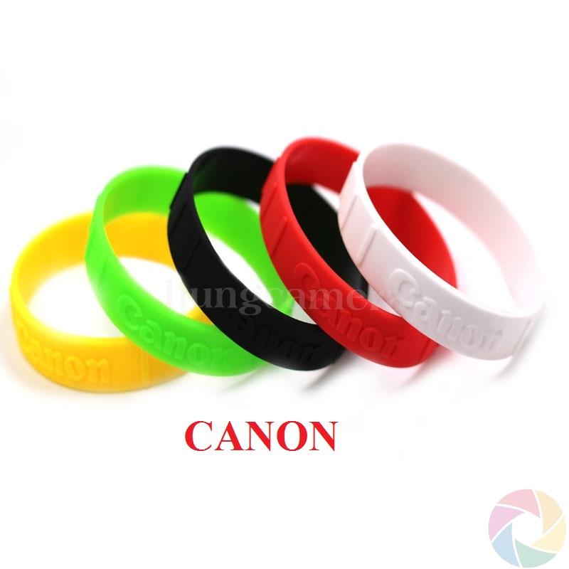 Vòng cao su đeo len CANON dập nổi