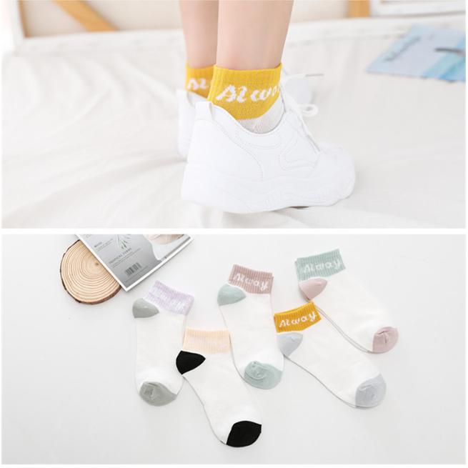 Set 10 đôi Tất nữ, vớ nữ Alway ngắn cổ siêu cá tính