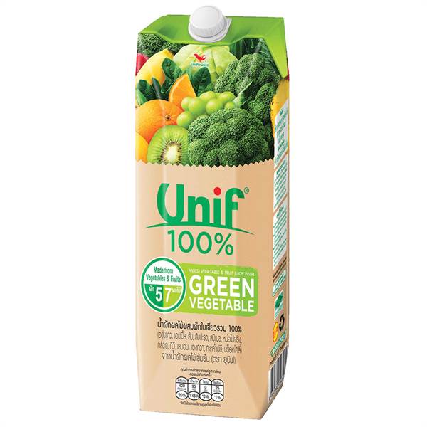 Nước ép Unif rau xanh & trái cây hỗn hợp 1L