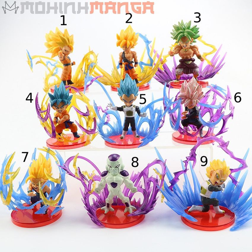 Có quà - mô hình figure bảy viên ngọc rồng dragon ball son goku broly gohan frieza vegeta supersaiyan black goku ssj