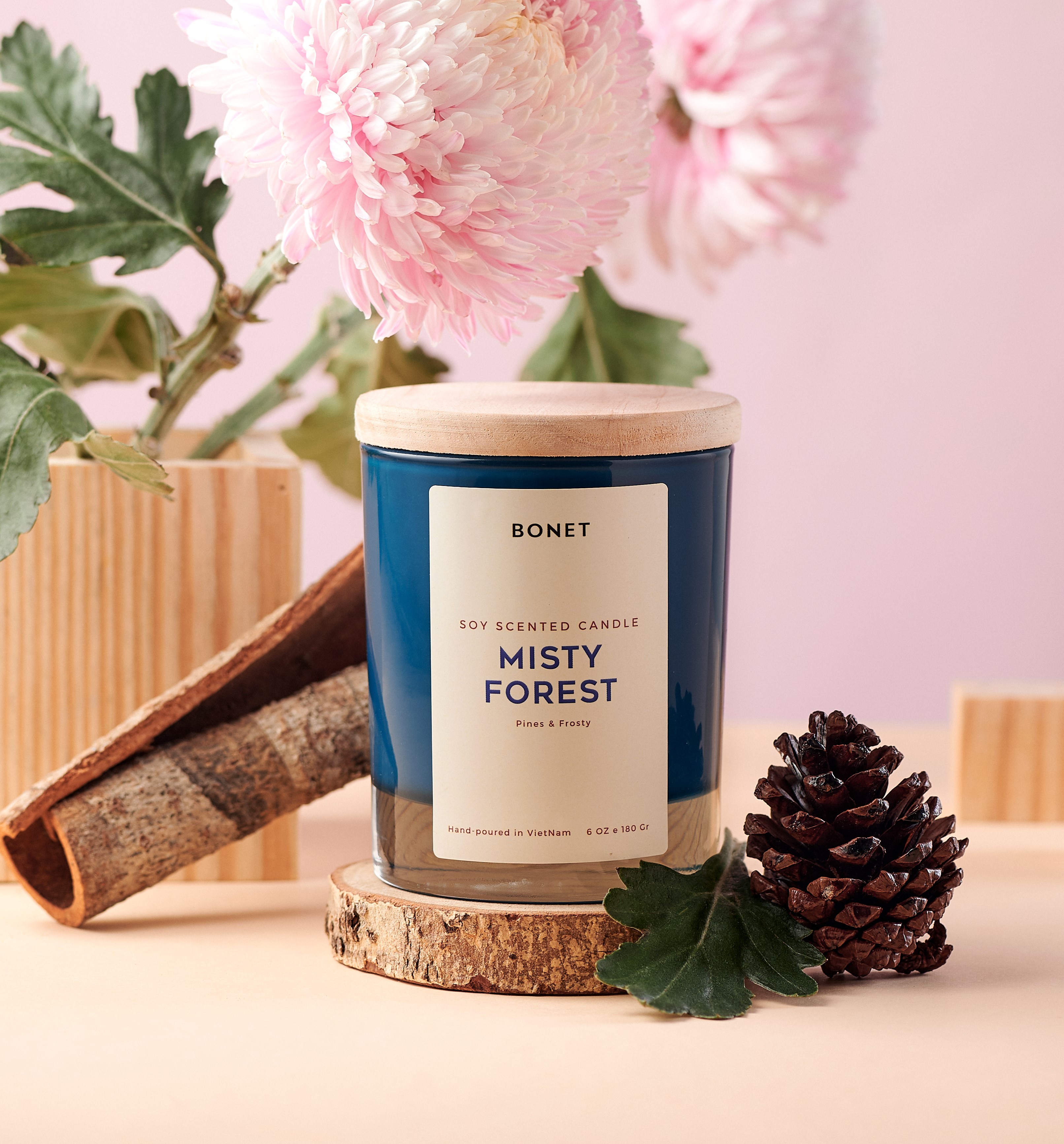 Nến thơm bonet hương misty forest