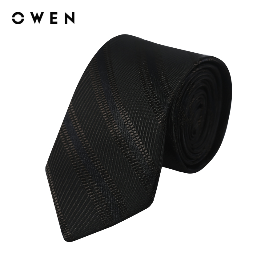 Owen - cà vạt cv232643 màu nâu chất liệu polyester