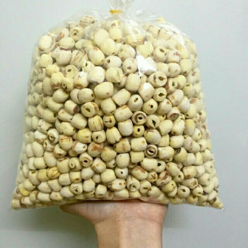 ( GIÁ SỈ ) GÓI TO 1KG Hạt sen khô, sống dùng để nấu chè, chưng yến ngon rẻ ( sỉ/dạo/ăn vặt/combo/thập cẩm/đặc sản)