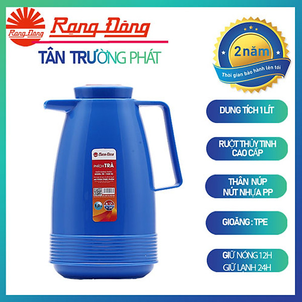 Phích pha trà 1 lít rạng đông,bình thuỷ giữ nhiệt, model: rd 1040 n2