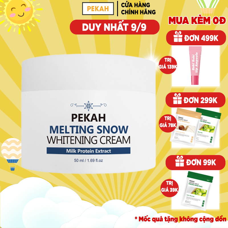 Kem Dưỡng Trắng Nâng Tone Da PEKAH Melting Snow Whitening Cream 50ml