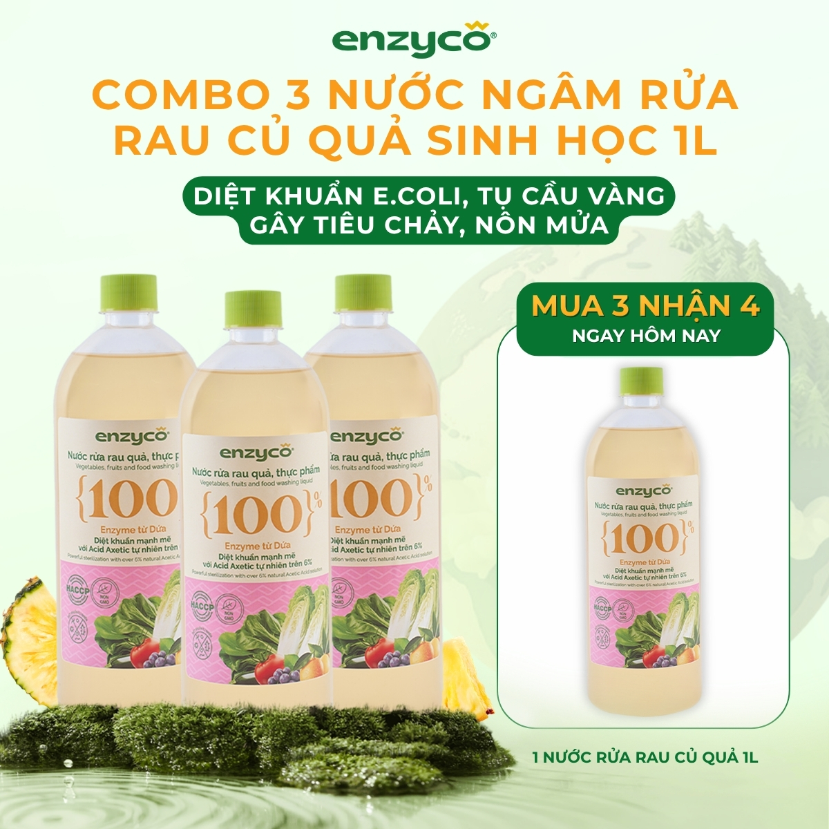 Fruit Vegetable infusing agent, food normally Silicon 1L - 100% pineapple