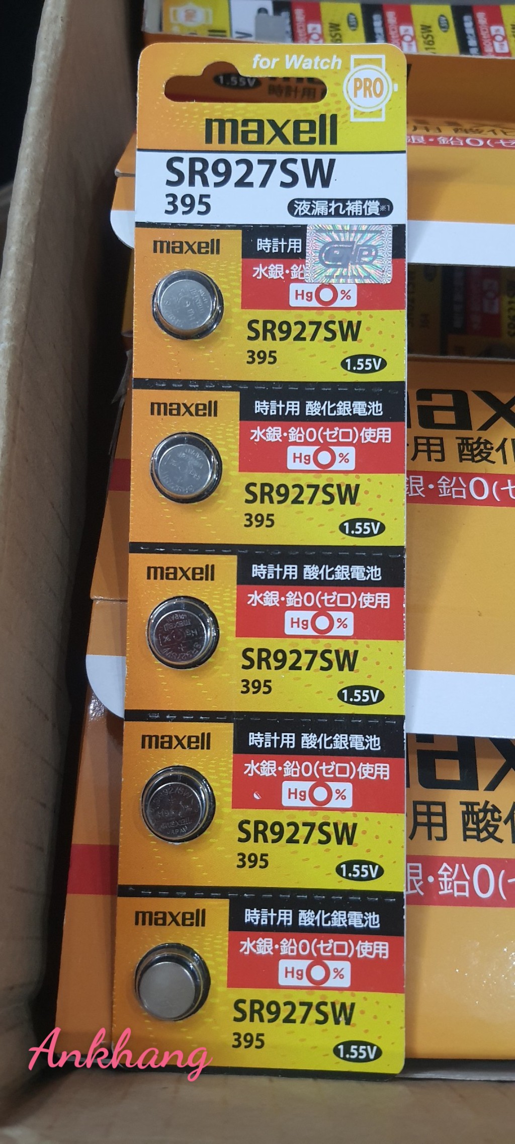 Pin đồng hồ maxell pro sr927sw sr927 / 395 - made in japan