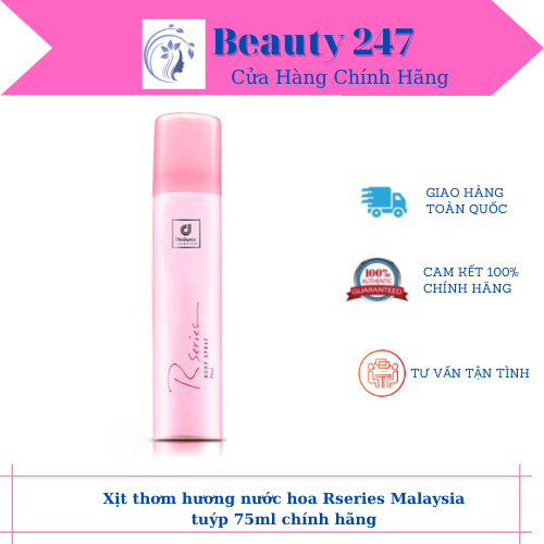 [HCM]Xịt thơm toàn thân hoa hồng Desinger Xịt Thơm Designer Collection RSeries Body Spray XỊT THƠM BODY DESIGNER COLLECTION RSERIES CHAI 75ML