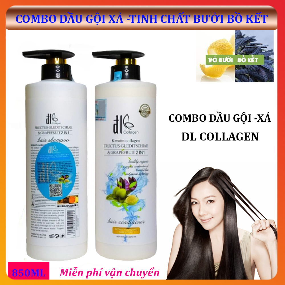 Dầu Cặp Keratin Collagen, Dầu gội dầu Keratin Collagen, Dầu Gội Kích Thích Mọc Tóc, Phục Hồi Tóc Hư Tổn, Giúp Tóc Kích Thích Mọc Nhanh . Ngăn Ngừa Tóc Rụng