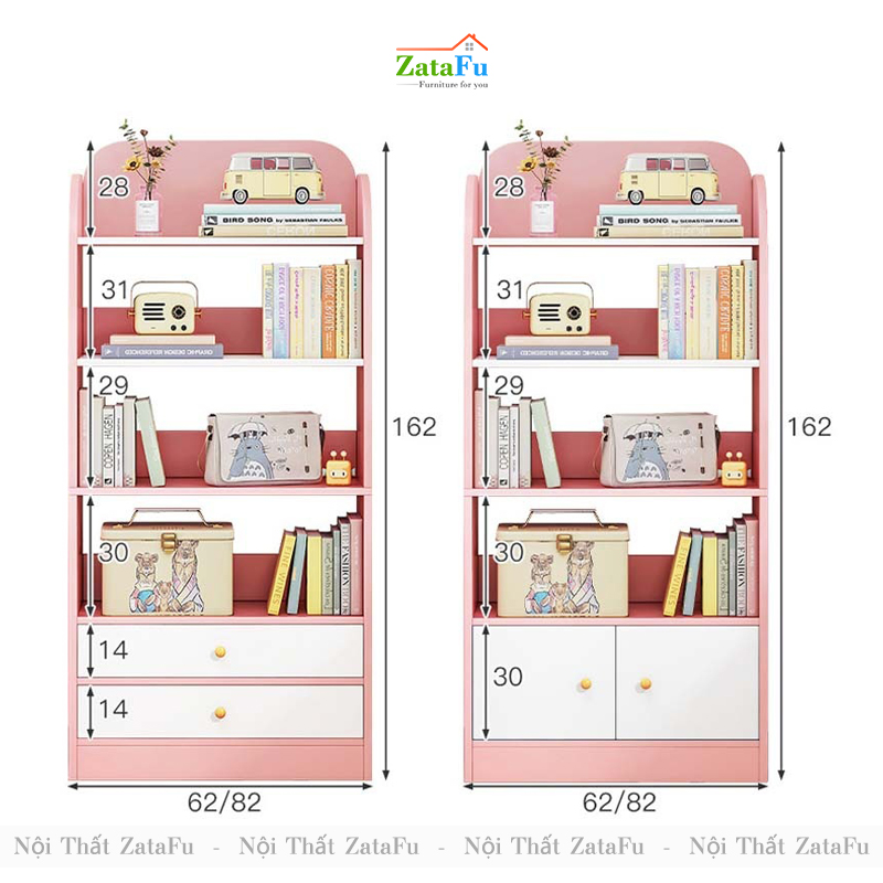 Tủ Sách Cho Bé TUTT-07 ZataFu