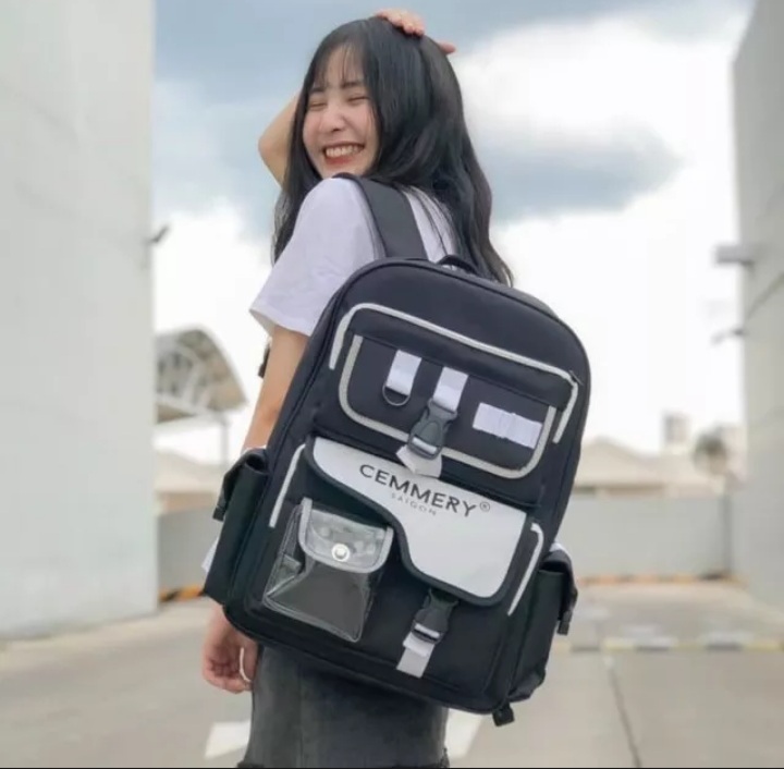 Balo Local Brand CEMMERY phản quang và hologram đi học, đi chơi thời trang